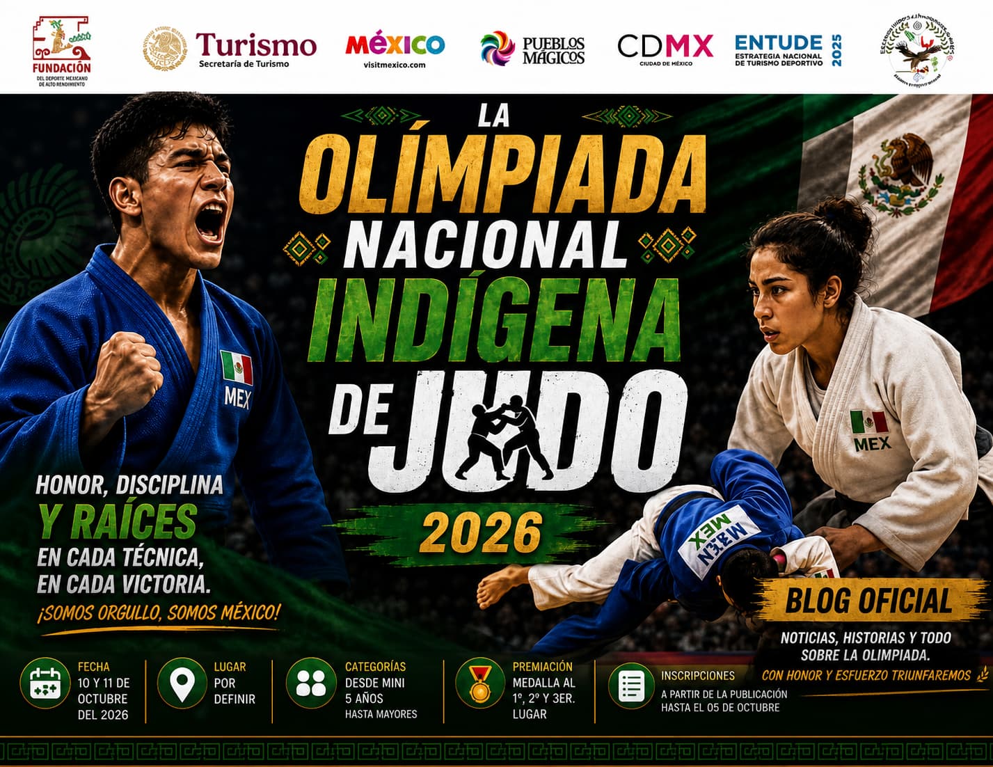 blog olimpiada nacional indígena judo 2026