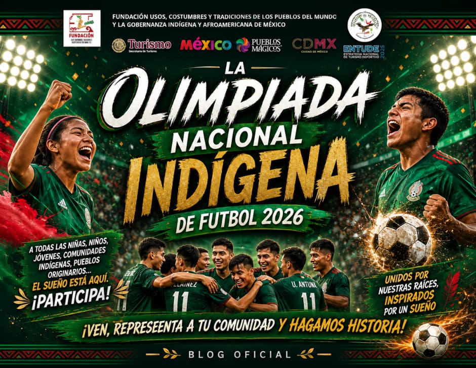portada blog olimpiada nacional indígena de futbol 2026