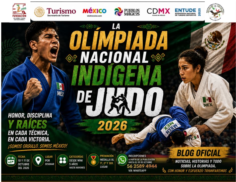 portada blog olimpiada nacional indígena de judo 2026